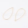 Brass Earring Hooks X-KK-T038-138G-2