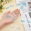 CHGCRAFT 12Pcs 4 Style The Wedding Theme Adhesive Rhinestone Sticker DIY-CA0004-19-3