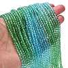 Transparent Painted Glass Beads Strands X1-DGLA-A034-T4mm-A17-2