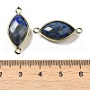 Natural Lapis Lazuli Faceted Connector Charms G-K347-03G-03-3