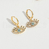 Brass Cubic Zirconia Hoop Earrings FS-WGAD8C1-05-1