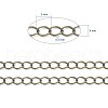 Brass Twisted Chains X-CHC-Q001-5x4mm-AB-3
