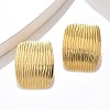 304 Stainless Steel Stud Earrings EJEW-U047-15G-3