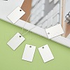 Tarnish Resistant 201 Stainless Steel Rectangle Stamping Blank Tag Pendants STAS-S031-01-5