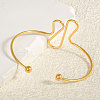 European and American Style 304 Stainless Steel Cuff Bangles for Women PT2723-2-1