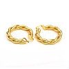 Brass Hoop Earrings EJEW-F250-04-G-2