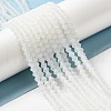 Imitation Jade Frosted Glass Bead Strands EGLA-A039-J4mm-MD05-4