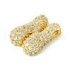 Rack Plating Brass Clear Cubic Zirconia Pendants KK-S378-01G-N-2