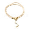 Nylon Milan Cord Necklace Making MAK-M028-01G-23-2