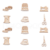 Unfinished Wood Piece Decorations WOOD-CJ0001-45-4