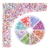   80G 8 Colors Glass Seed Beads GLAA-PH0003-68C-7