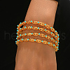 4Pcs Luxurious Oval Zinc Alloy Bangle Set XX0385-1-2