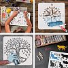 Plastic Reusable Drawing Painting Stencils Templates DIY-WH0202-275-4