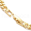 Cubic Zirconia Double Kylin Link Bracelet wth Brass Curb Chains for Men Women KK-H434-08G-5