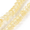Transparent Glass Beads Strands LAMP-H061-01C-06-1