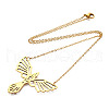 201 Stainless Steel Pendant Necklaces NJEW-T009-JN056-2-40-2
