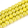 Electroplate Opaque Glass Beads Strands GLAA-T032-P6mm-AB16-1