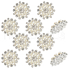 Gorgecraft 10Pcs Flower Sew on Rhinestone FIND-GF0004-93S-1