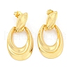 Hollow Teardrop Rack Plating Brass Dangle Stud Earrings EJEW-K263-09G-1