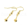 Rack Plating Brass Earring Hooks KK-F839-026G-2
