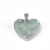 Natural Green Aventurine Pendants X-STAS-T043-01I-1