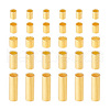  60Pcs 10 Styles 925 Sterling Silver Spacer Tube Beads FIND-PH0021-80-7