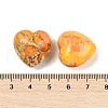 Mother's Day Gifts Dyed Natural Imperial Jasper Heart Palm Stone G-Q021-03E-3