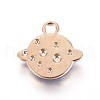 Zinc Alloy Pendants X-ENAM-P164-04-2