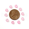 Transparent Pink Acrylic Beads TACR-YW0001-08K-5