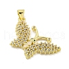 Real 18K Gold Plated Brass Micro Pave Cubic Zirconia Pendants KK-R159-08A-G-2