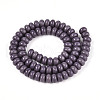Opaque Spray Painted Glass Beads GLAA-ZX008-8mm-18S-2