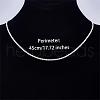 925 Sterling Silver Thin Dainty Link Chain Necklace for Women Men JN1096A-02-2