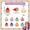 UNICRAFTALE 80Pcs 8 Colors Zinc Alloy with Cubic Zirconia Pendants FIND-UN0016-09-3