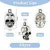 DICOSMETIC 30Pcs Tibetan Style Alloy Pendants FIND-DC0006-15-2