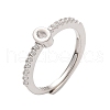 S925 Sterling Silver Adjustable Letter Rings for Women RJEW-M068-01P-O-2