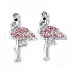 Alloy Rhinestone Pendants PALLOY-P287-16P-03-2