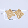Irregular Fold Charm Brass Stud Earrings YL8833-4
