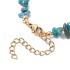 Natural Obsidian Chip Beaded Bracelets for Women BJEW-JB11742-09-4