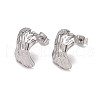 Non-Tarnish 304 Stainless Steel Stud Earrings for Women EJEW-D095-16P-1