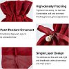  Velvet Jewelry Bags with Drawstring & Plastic Imitation Pearl TP-NB0001-21-4