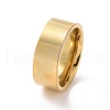 201 Stainless Steel Plain Band Ring for Women RJEW-I089-34B-G-1
