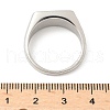 316L Stainless Steel Shell Finger Rings for Women RJEW-U054-01C-P-5