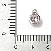 Brass Micro Pave Cubic Zirconia Charms KK-I276-38P-3
