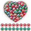 SOFPLATE 200Pcs 2 Colors Christmas Theme Transparent Acrylic Beads MACR-SP0001-16-1