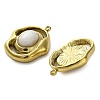 Natural White Agate Pendants STAS-H438-10G-01-2