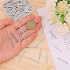 CHGCRAFT 200Pcs Iron Spacer Bar FIND-CA0009-73P-3