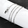 Non-Tarnish 304 Stainless Steel Cable Chain Necklaces NJEW-F248-23B-P-2