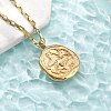 304 Stainless Steel Constellation Pendant Necklaces NJEW-K392-01G-11-2