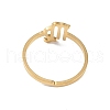 Real 18K Gold Plated 304 Stainless Steel Adjustable Finger Ring RJEW-L115-01G-09-2