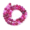 Natural Striped Agate/Banded Agate Beads Strands G-G582-4mm-56-3